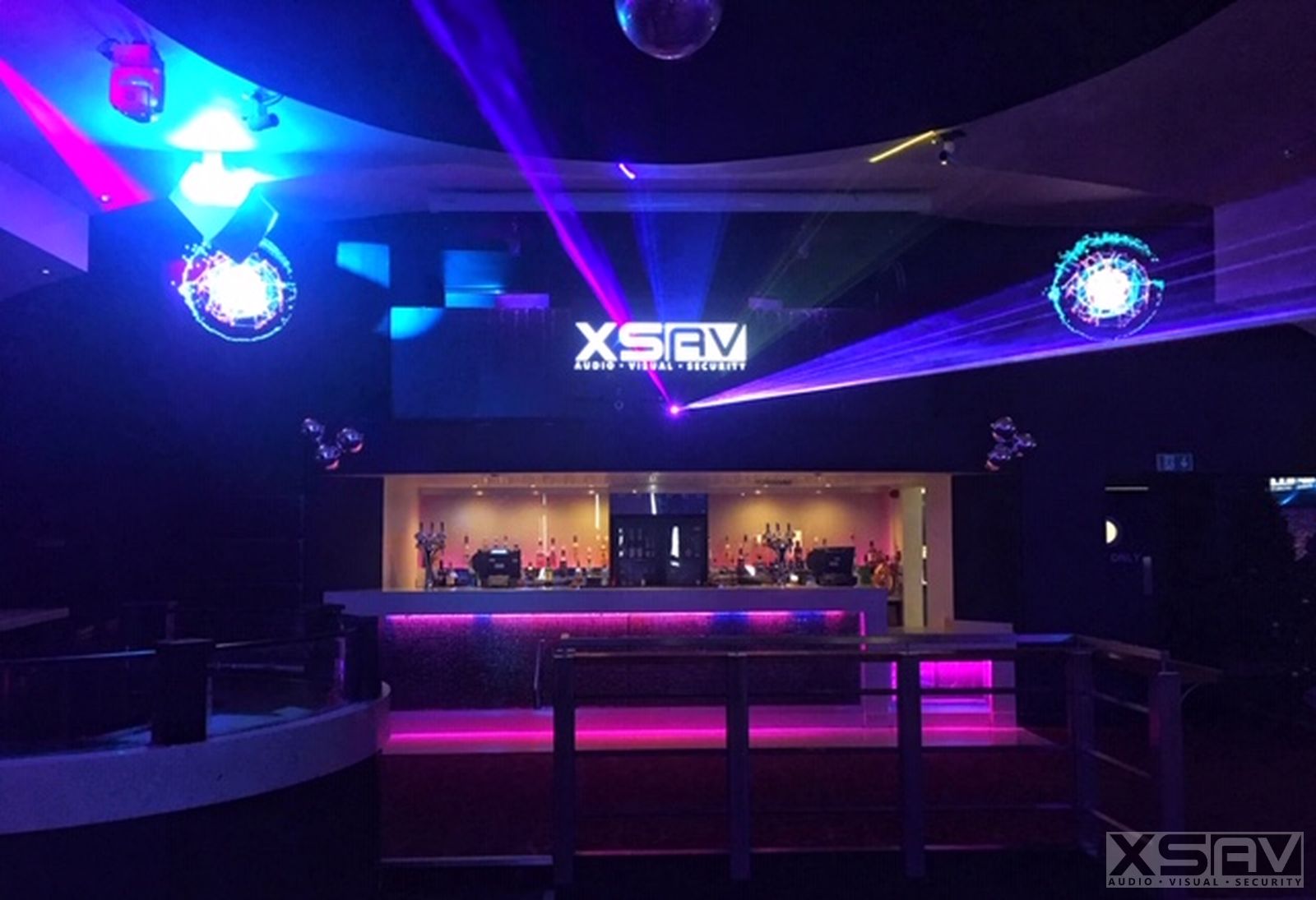 Bacchus Bar & Club Hertfordshire XS AUDIO VISUAL AV Installation AV Integrator